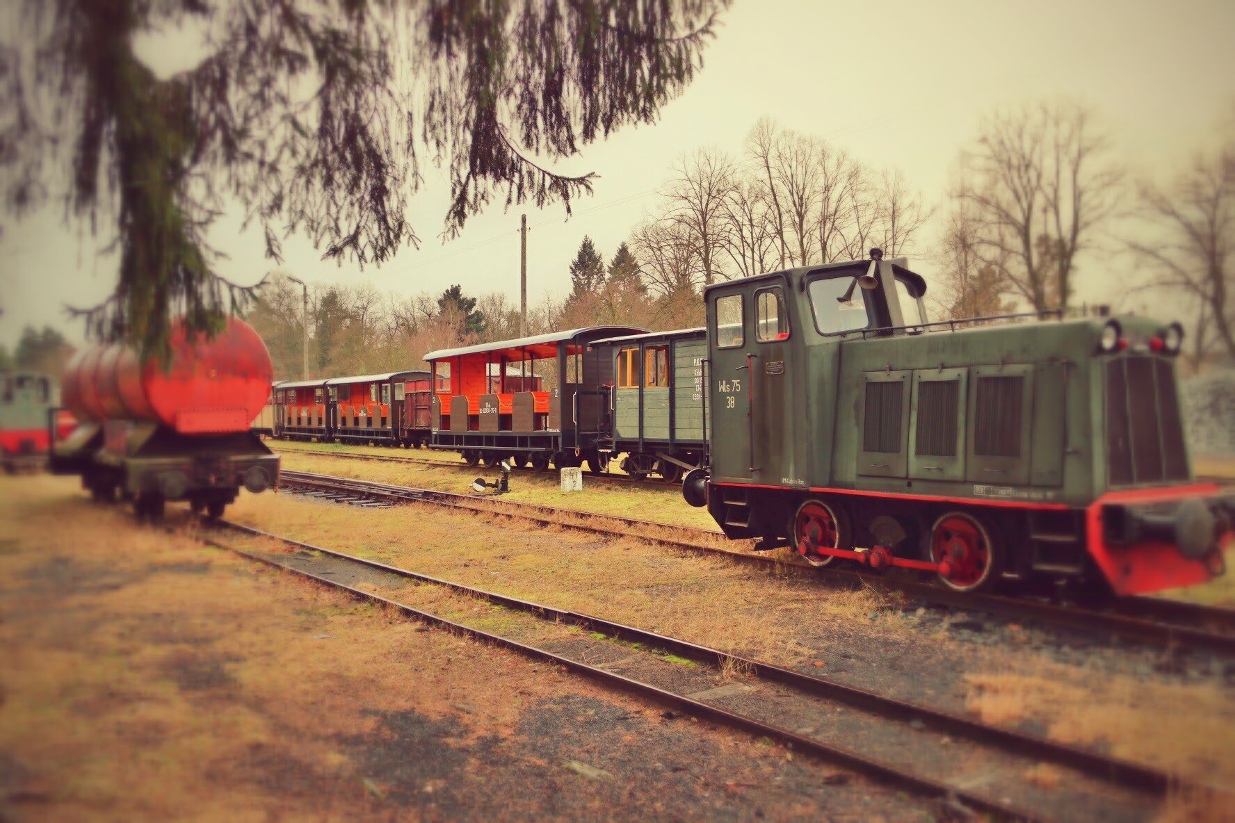 Rudy narrow-gauge railway